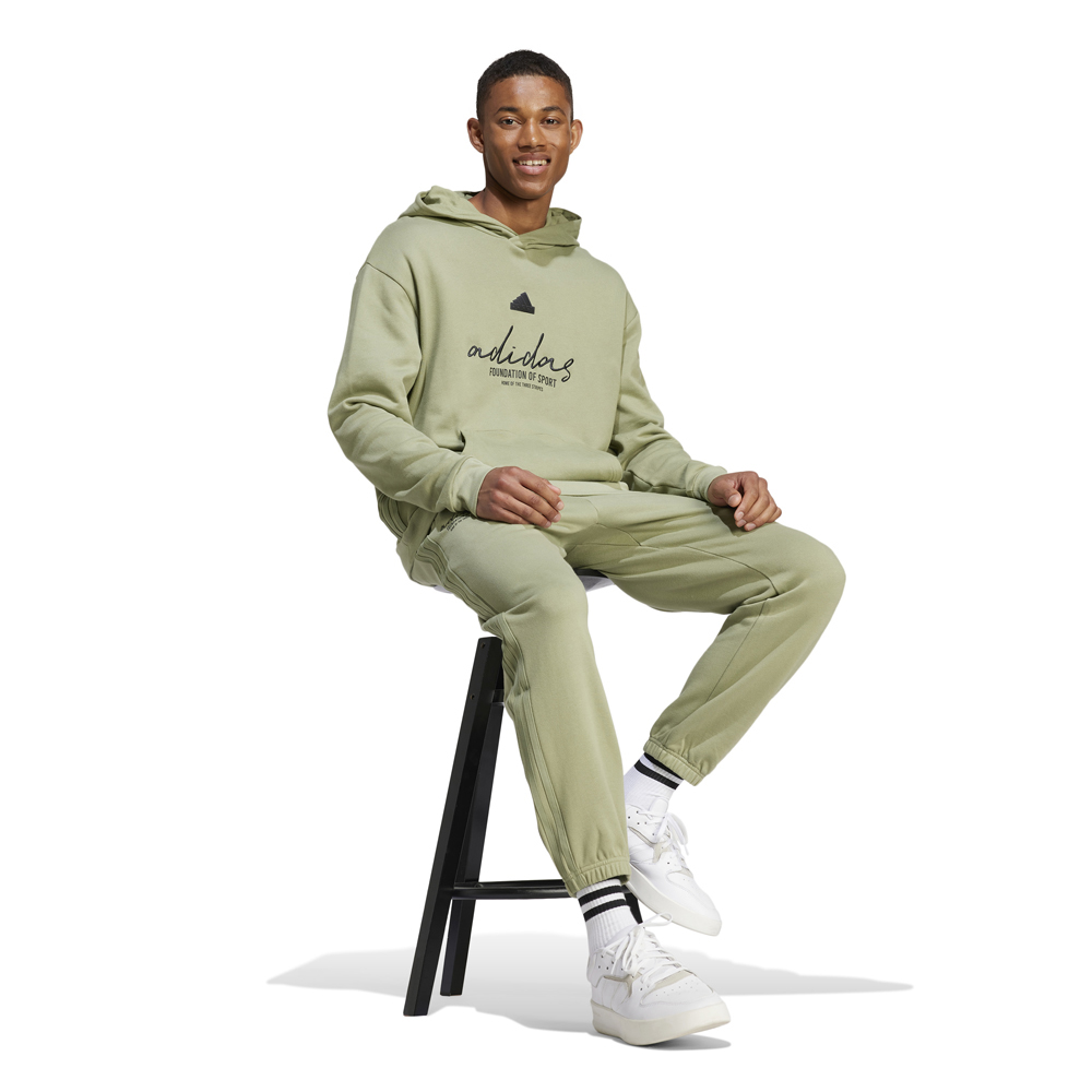 ADIDAS Brand Love French Terry Hoodie Ανδρικό Φούτερ  - 5