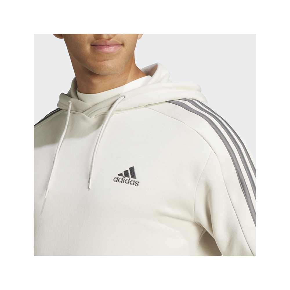 ADIDAS Men's 3-Stripes Fleec Hoodie Ανδρικό Φούτερ με κουκούλα - 4