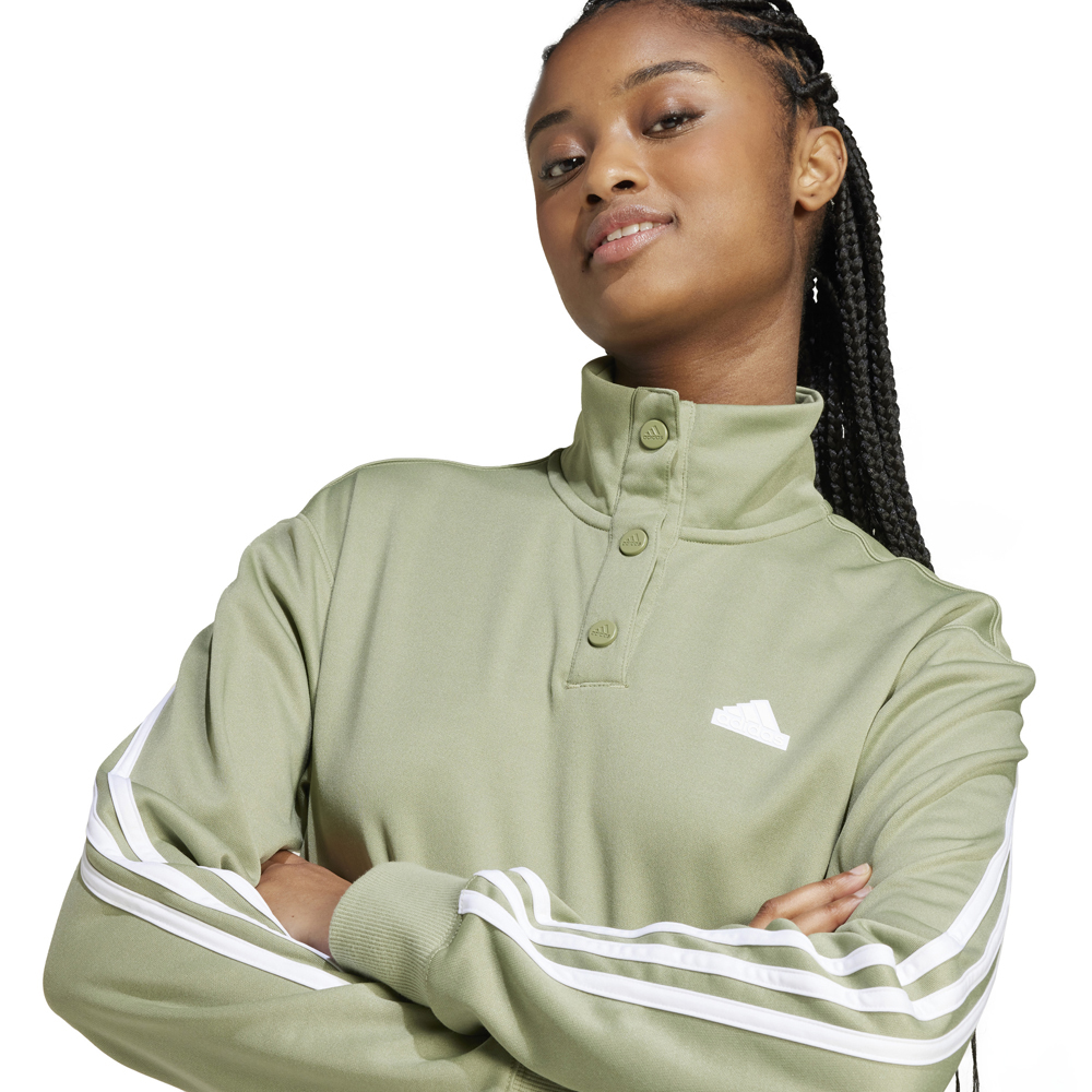 ADIDAS Women's Iconic 3-Stripes Track Top Γυναικείο Φούτερ - 4