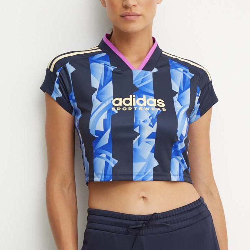 ADIDAS Tiro Q3 Aop Tee Γυναικείο Cropped T-Shirt - Multi