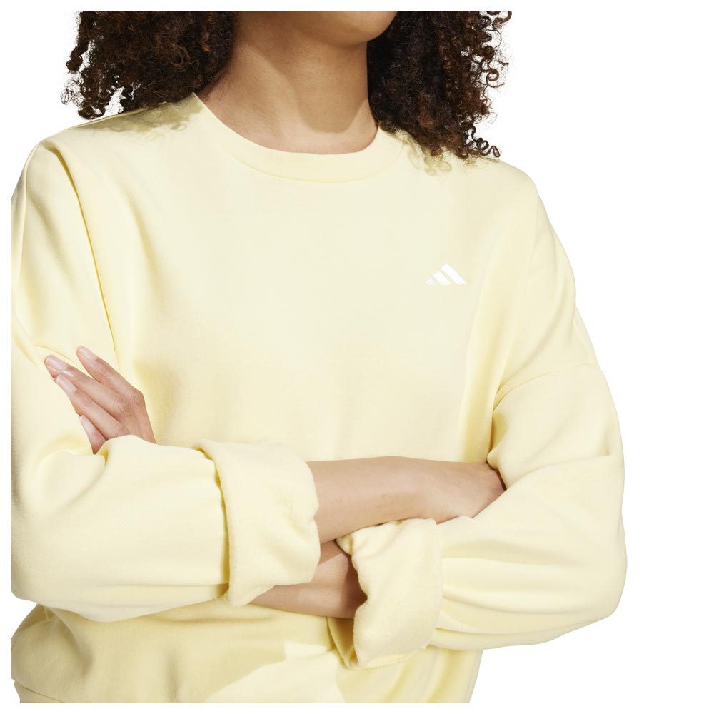 ADIDAS Essentials Small Logo Feel Cozy Sweatshirt Γυναικείο Φούτερ - 4