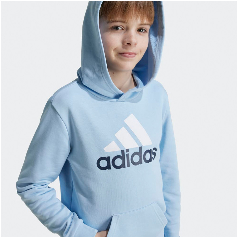 ADIDAS Two-Colored Big Logo Cotton Hoodie Kids Παιδικό Φούτερ με κουκούλα - 4