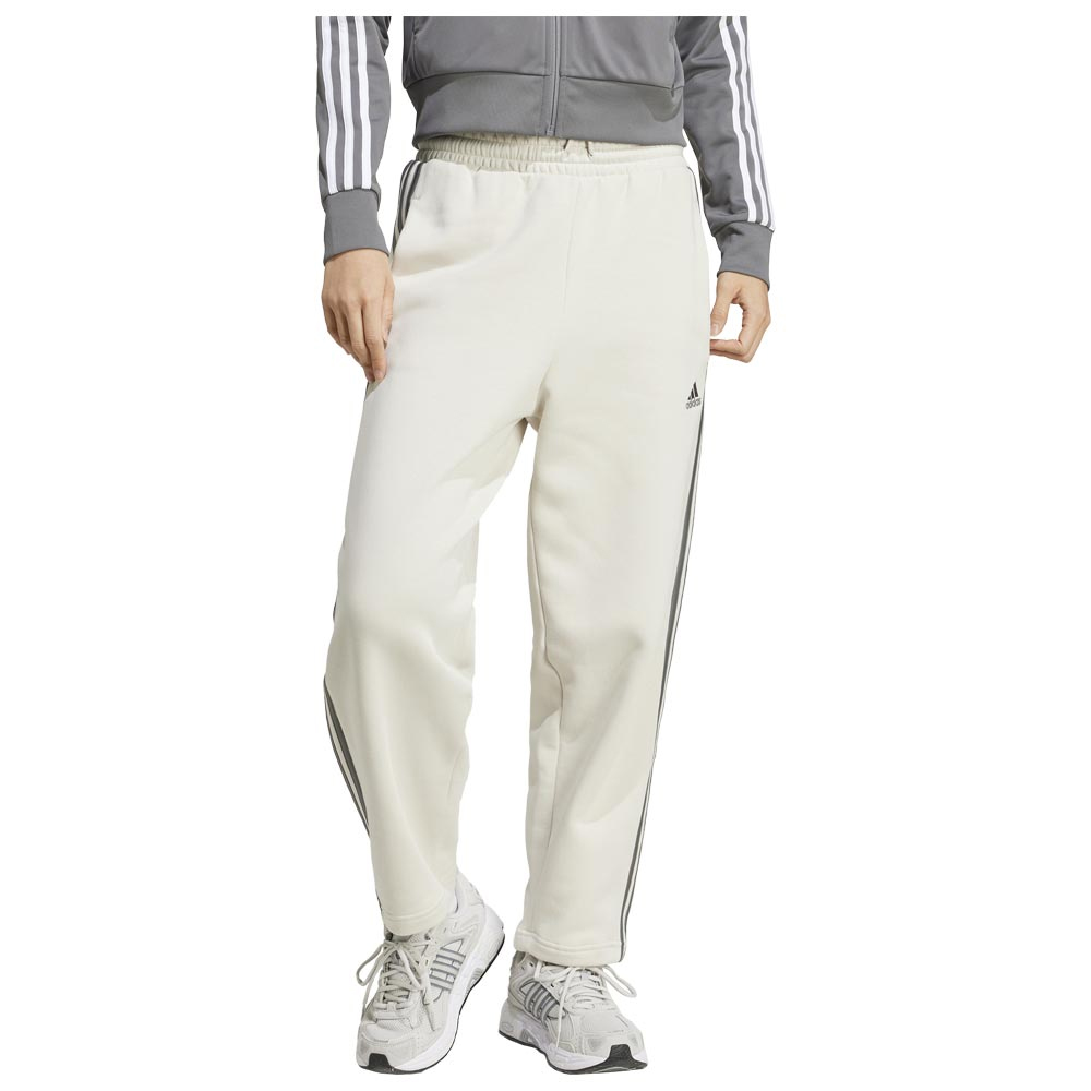  ADIDAS Essentials 3-Stripes Open Hem Fleece Pant Γυναικείο Παντελόνι Φόρμας  - 1