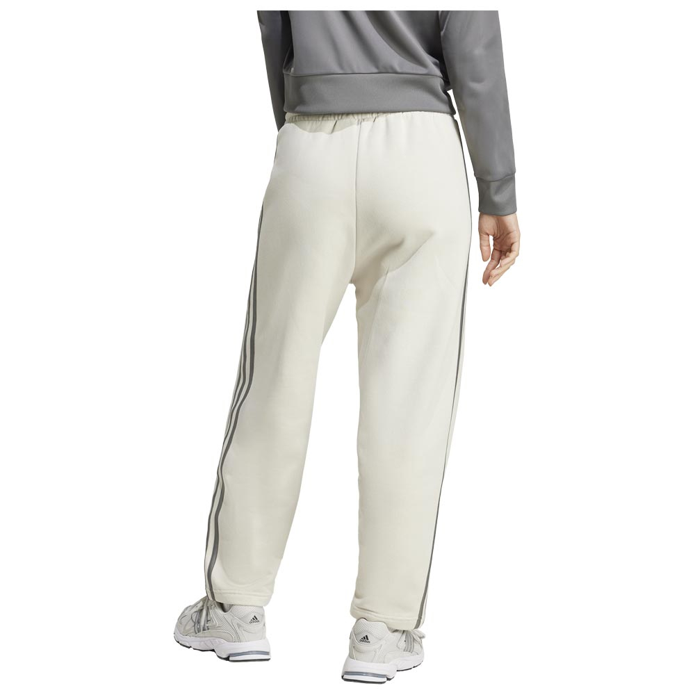  ADIDAS Essentials 3-Stripes Open Hem Fleece Pant Γυναικείο Παντελόνι Φόρμας  - 2