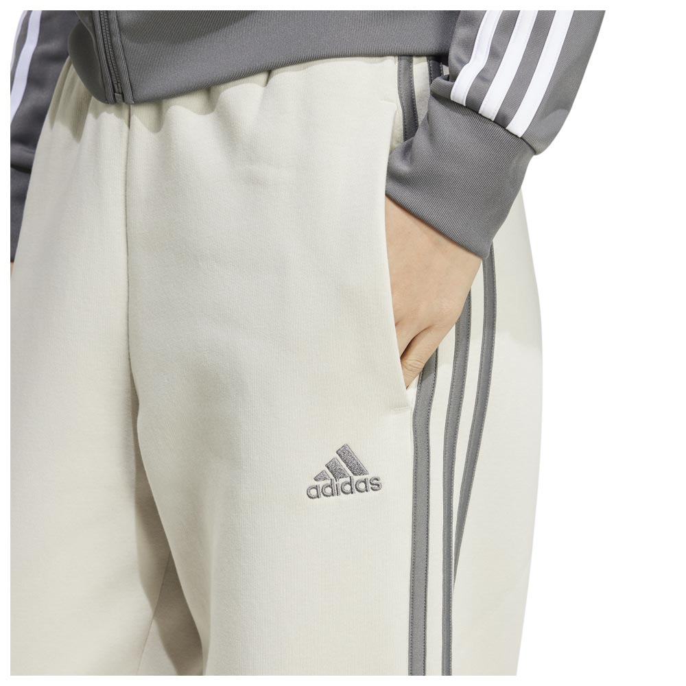  ADIDAS Essentials 3-Stripes Open Hem Fleece Pant Γυναικείο Παντελόνι Φόρμας  - 4