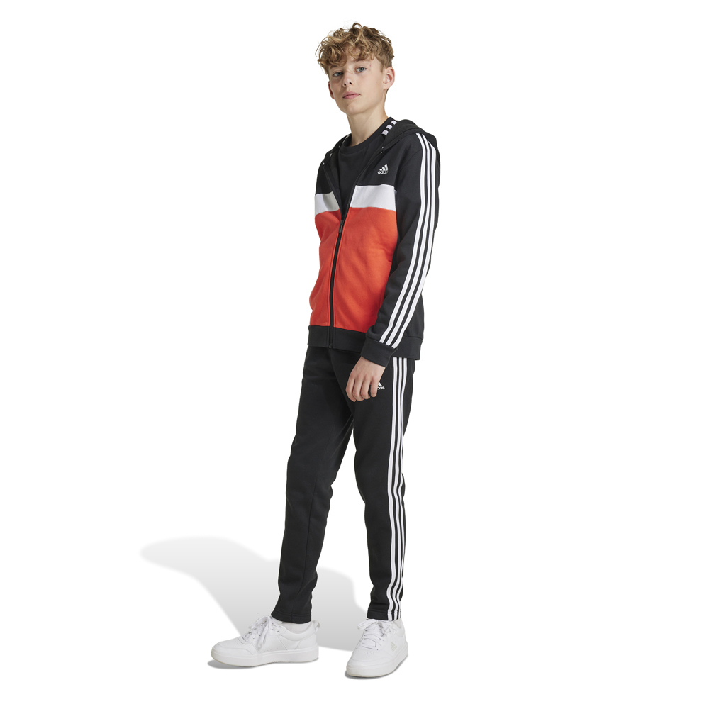 ADIDAS Junior 3-Stripes Tiberio Fleece Track Suit Παιδικό Σετ Φόρμας - 4