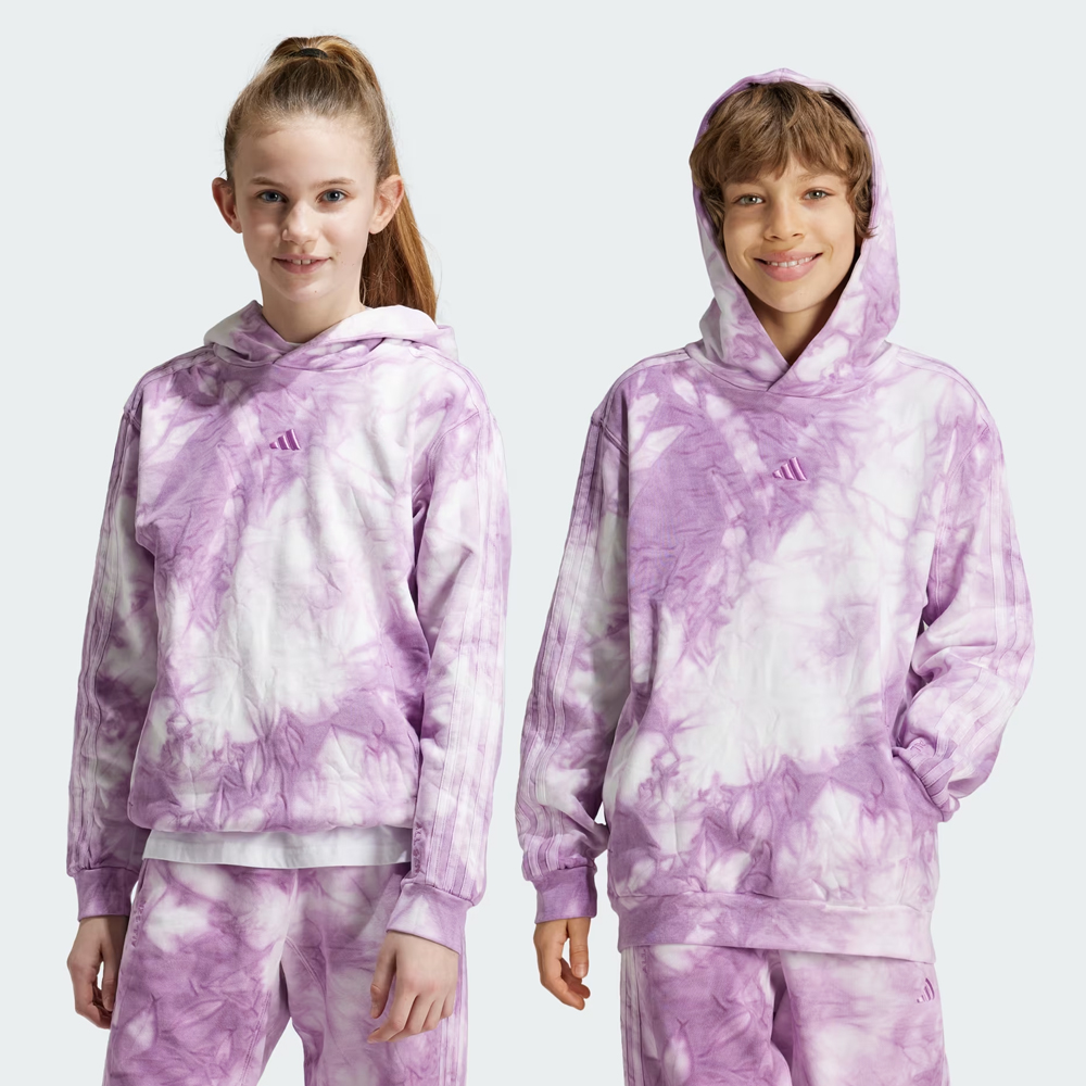 ADIDAS All Season Tie Dye Hoodie Kids Παιδικό Φούτερ με κουκούλα - Μωβ