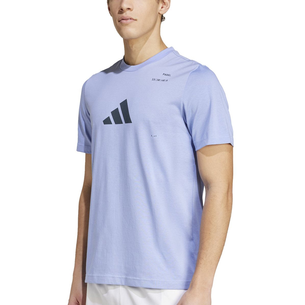 ADIDAS Aeroready Padel Category Men's Graphic Tee Ανδρικό Αθλητικό T-Shirt - Μωβ