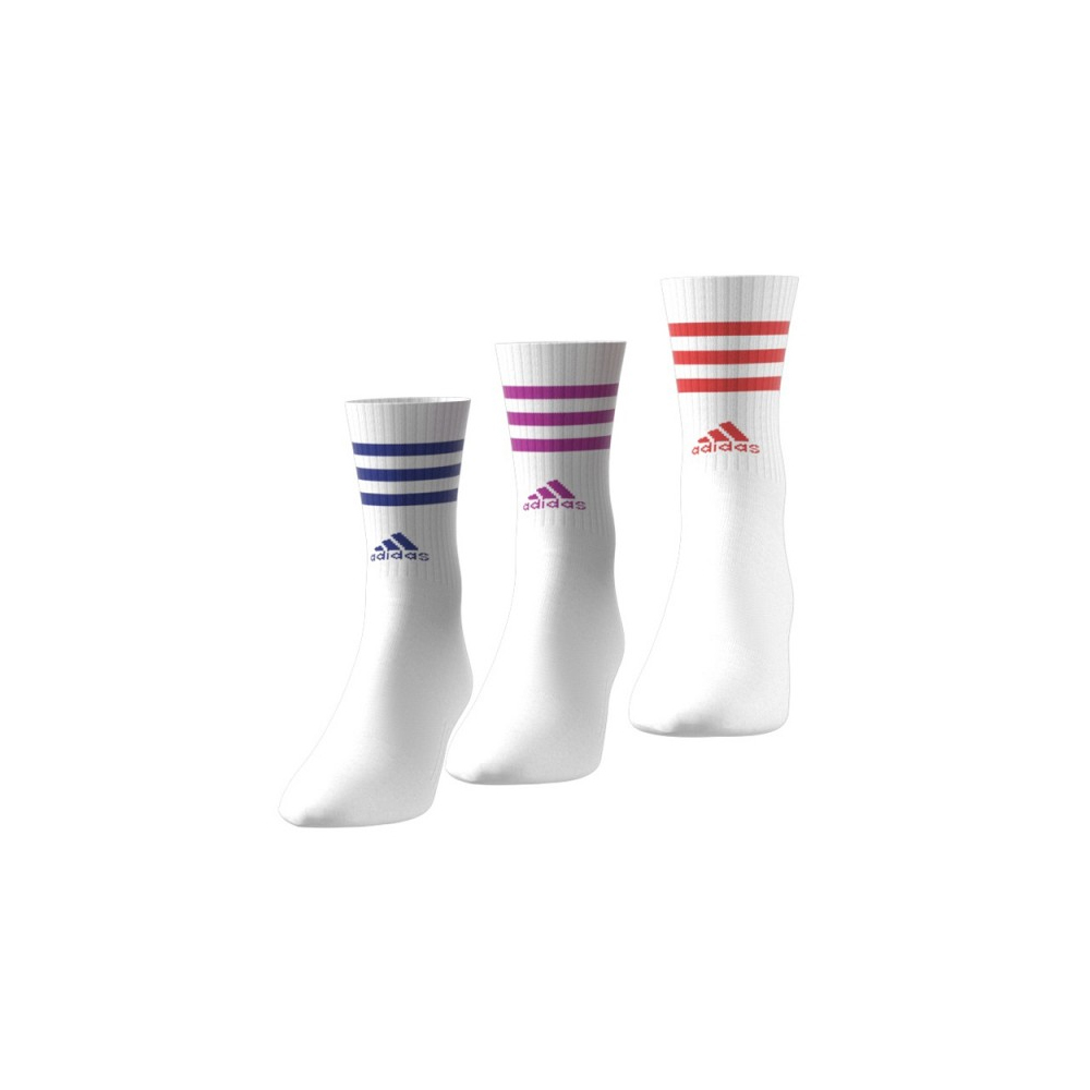 ADIDAS 3-Stripes Sportwear Crew Socks 3 pairs Unisex Κάλτσες 3 ζεύγη - 4