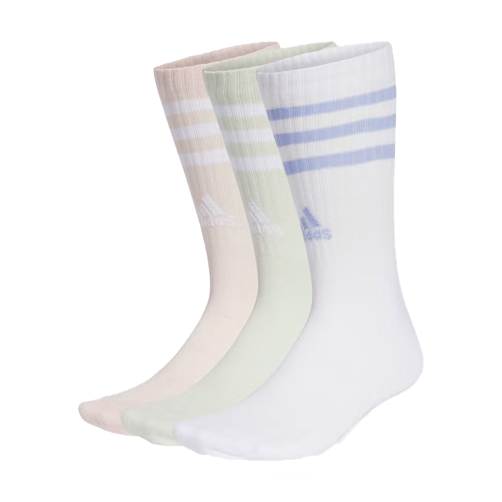 ADIDAS 3-Stripes Cushioned Crew Socks 3 pairs Γυναικείες Κάλτσες - Multi