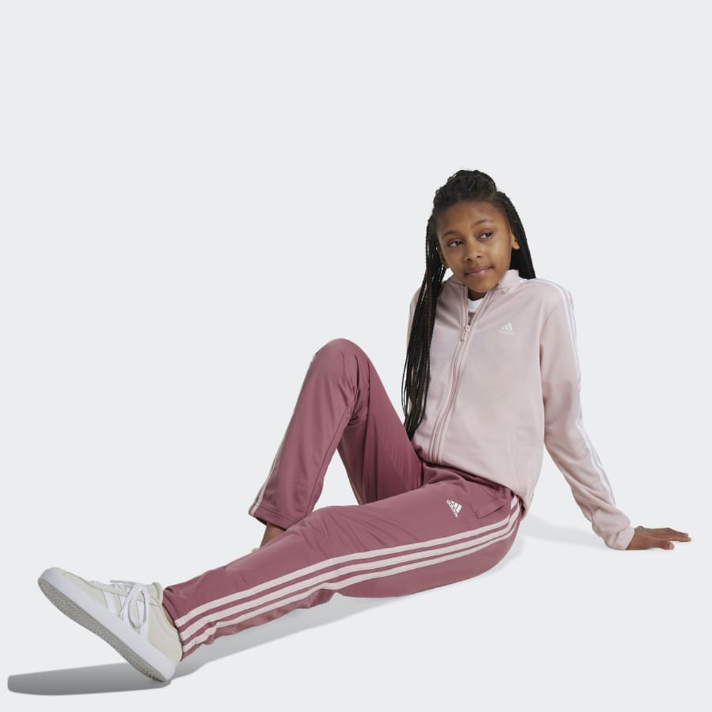 ADIDAS Girls 3 Stripes Tracksuit Παιδικό Σετ Φόρμας - 3