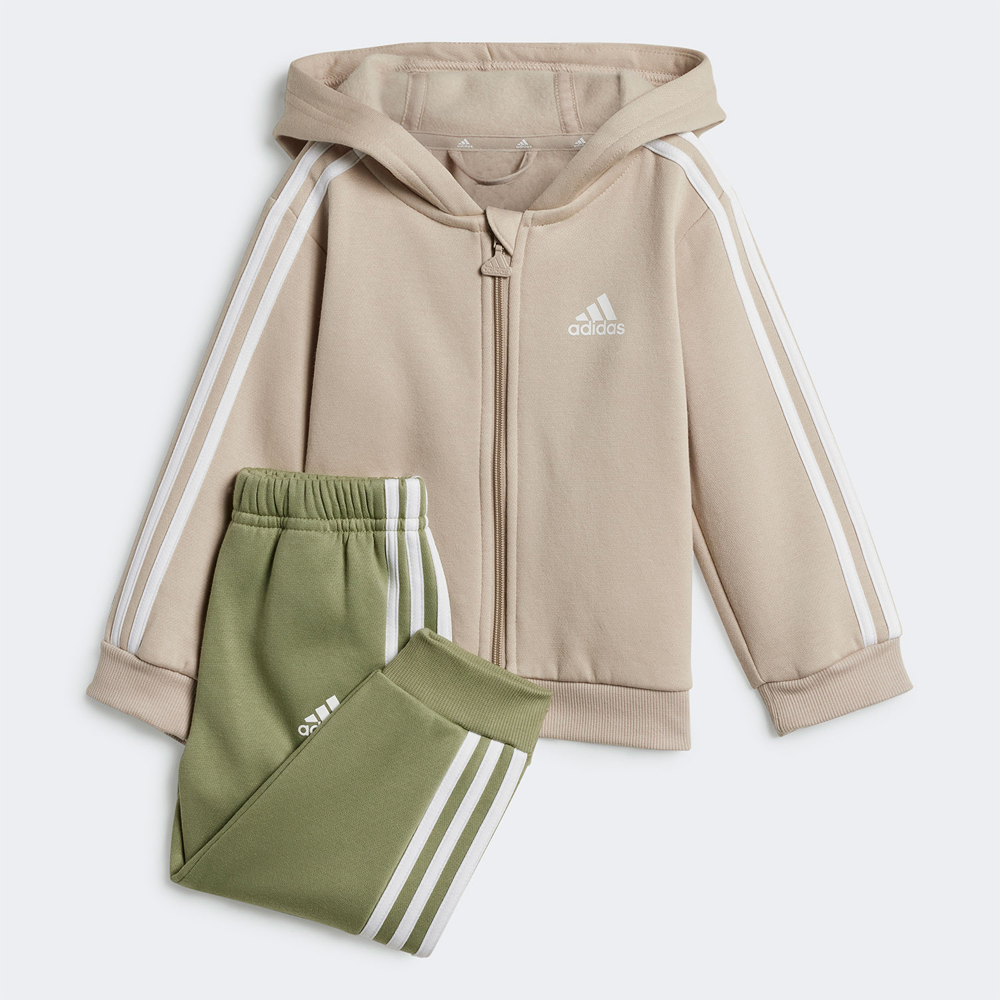 ADIDAS Infant Essentials 3-Stripes Fleece Set Full-Zip Παιδικό Σετ Φόρμα - Ζακέτα - Multi