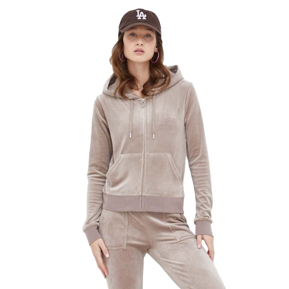 JUICY COUTURE Robertson Classic Velour Hoodie Γυναικεία Βελούδινη Ζακέτα - 1