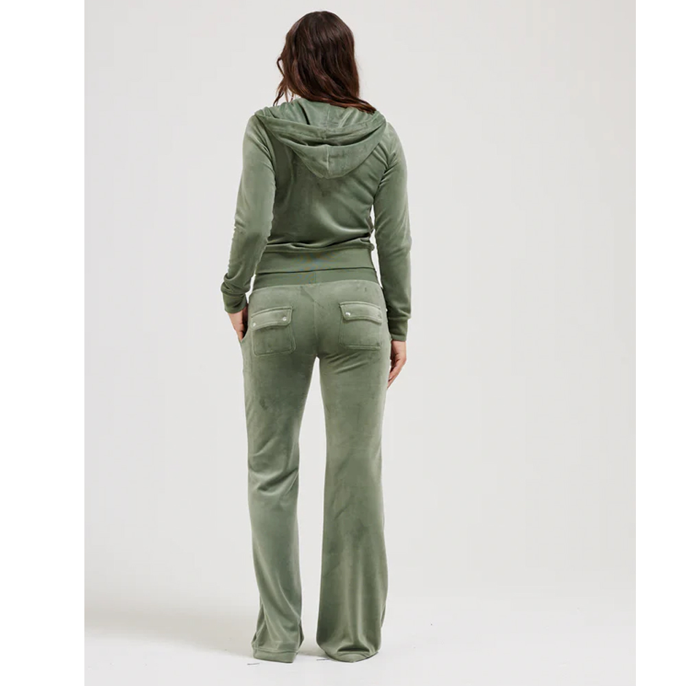 JUICY COUTURE Thyme Classic Velour Roberston Zip Through Hoodie Γυναικεία Βελούδινη Ζακέτα - 4