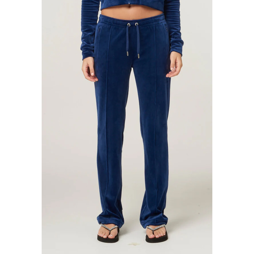 JUICY COUTURE Velour Tina Track Pant With Diamante Branding Γυναικείο Παντελόνι Φόρμας - 3