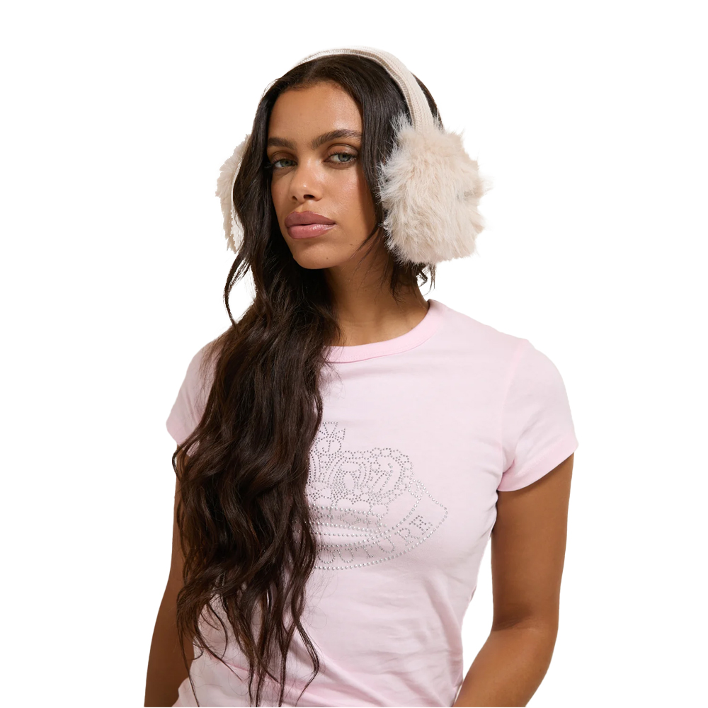 JUICY COUTURE Faux Fur Earmuffs Accessory Γυναικεία Προστατευτικά Αυτιών - Μπεζ