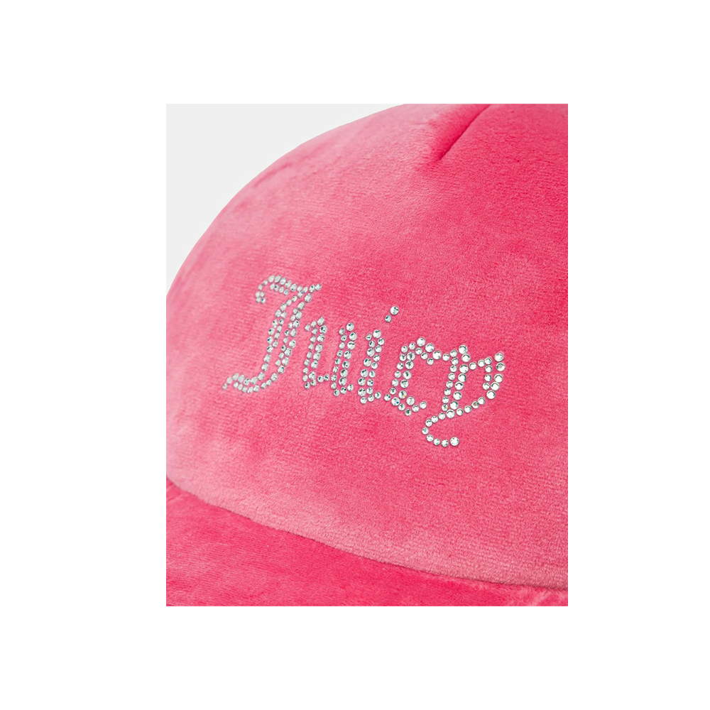 JUICY COUTURE Veronica Velour & Diamante Baseball Cap Γυναικείο Καπέλο  - 2