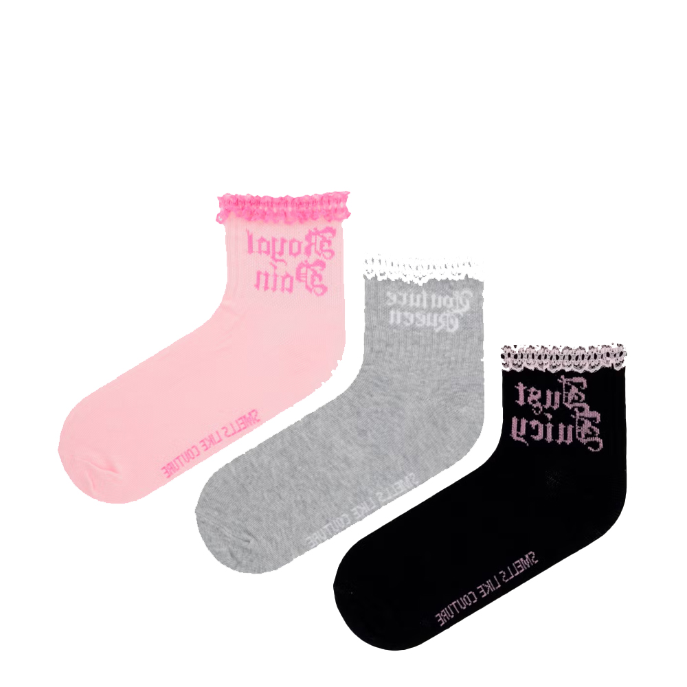 JUICY COUTURE Slogan Socks 3 Pack Γυναικείες Κάλτσες - Multi