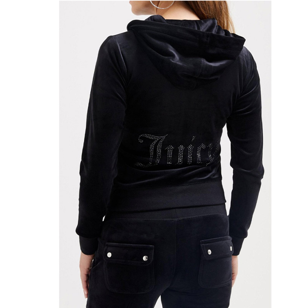 JUICY COUTURE Jewelled Juicy Velour Hoodie Γυναικεία Ζακέτα - 2