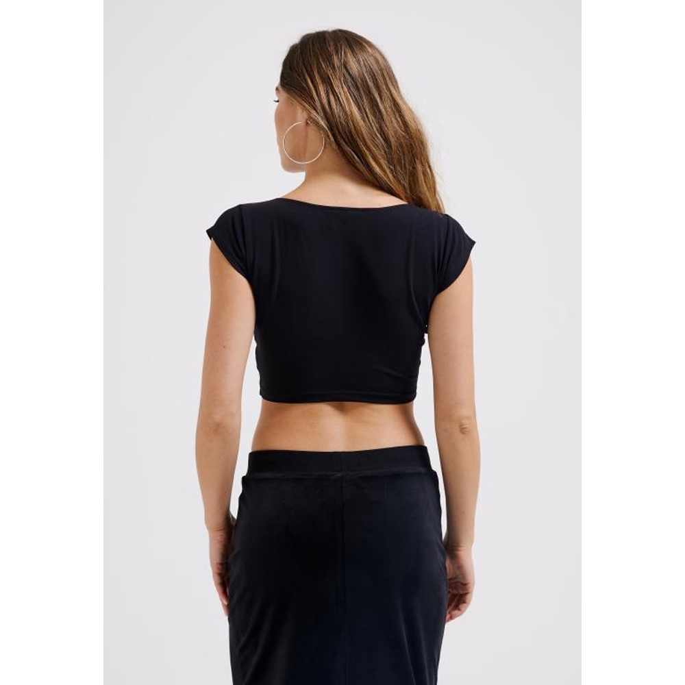 JUICY COUTURE Regal Square Neck Cropped Tee Γυναικείο Crop Top - 2