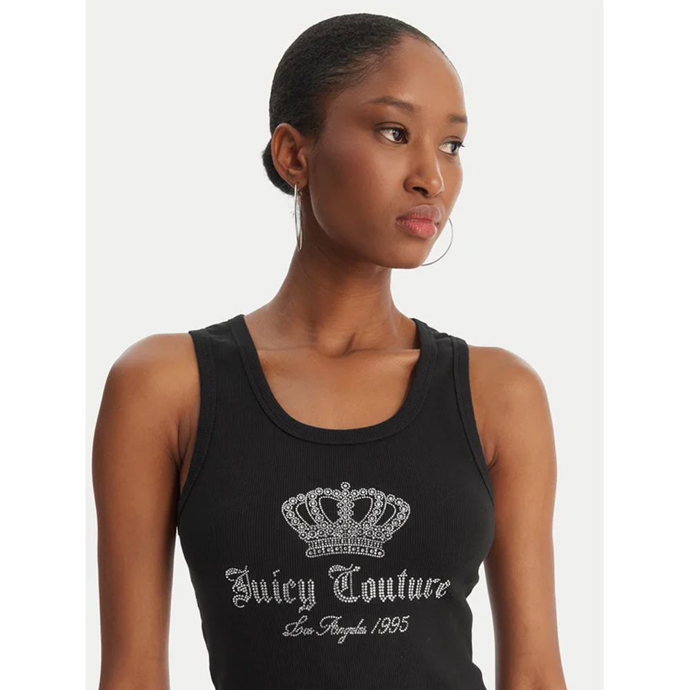 JUICY COUTURE Gothic Crown Vest Γυναικείο Αμάνικο T-Shirt - 3