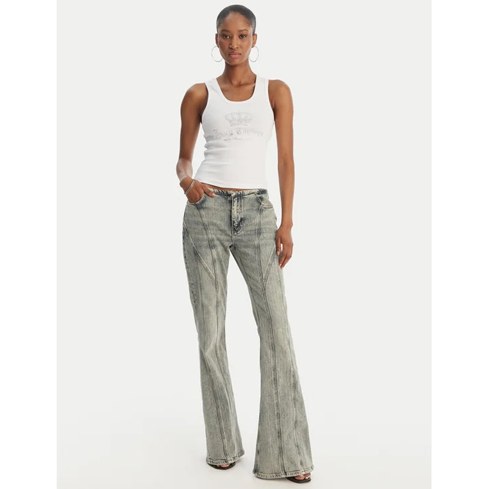 JUICY COUTURE Gothic Crown Vest Γυναικείο Αμάνικο T-Shirt - 4