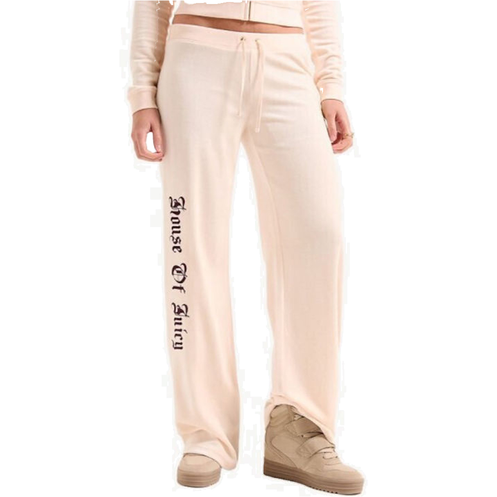 JUICY COUTURE Caisa Low Rise  Pant Γυναικεία Βελούδινη Φόρμα - Ροζ