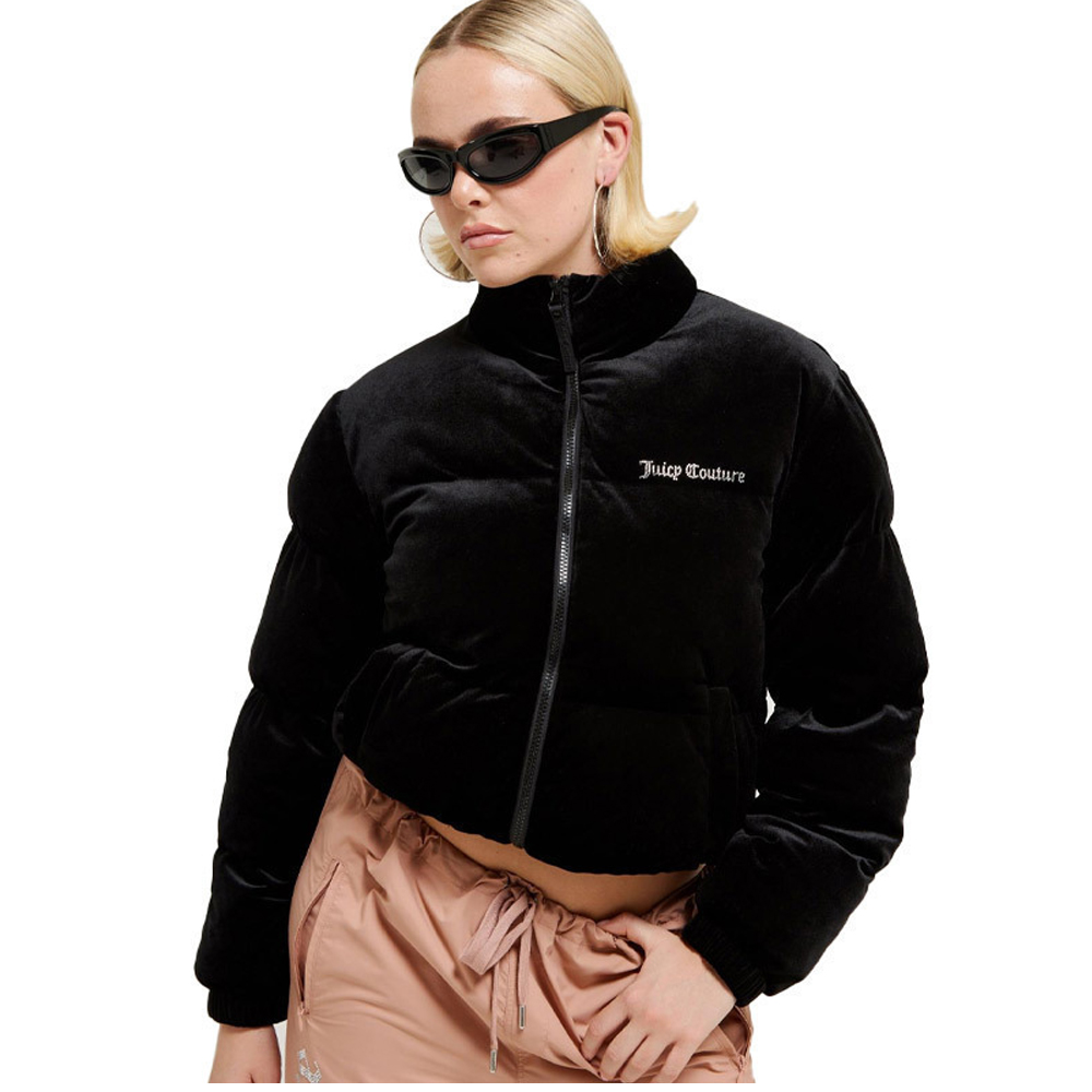 JUICY COUTURE Margo Velour Puffa Jacket Γυναικείο Βελούδινο Μπουφάν Puffer - 3