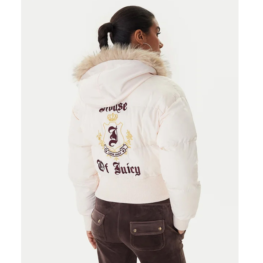 JUICY COUTURE House Of Juicy Faux Fur Puffer Jacket Γυναικείο  Μπουφάν Puffer - 2