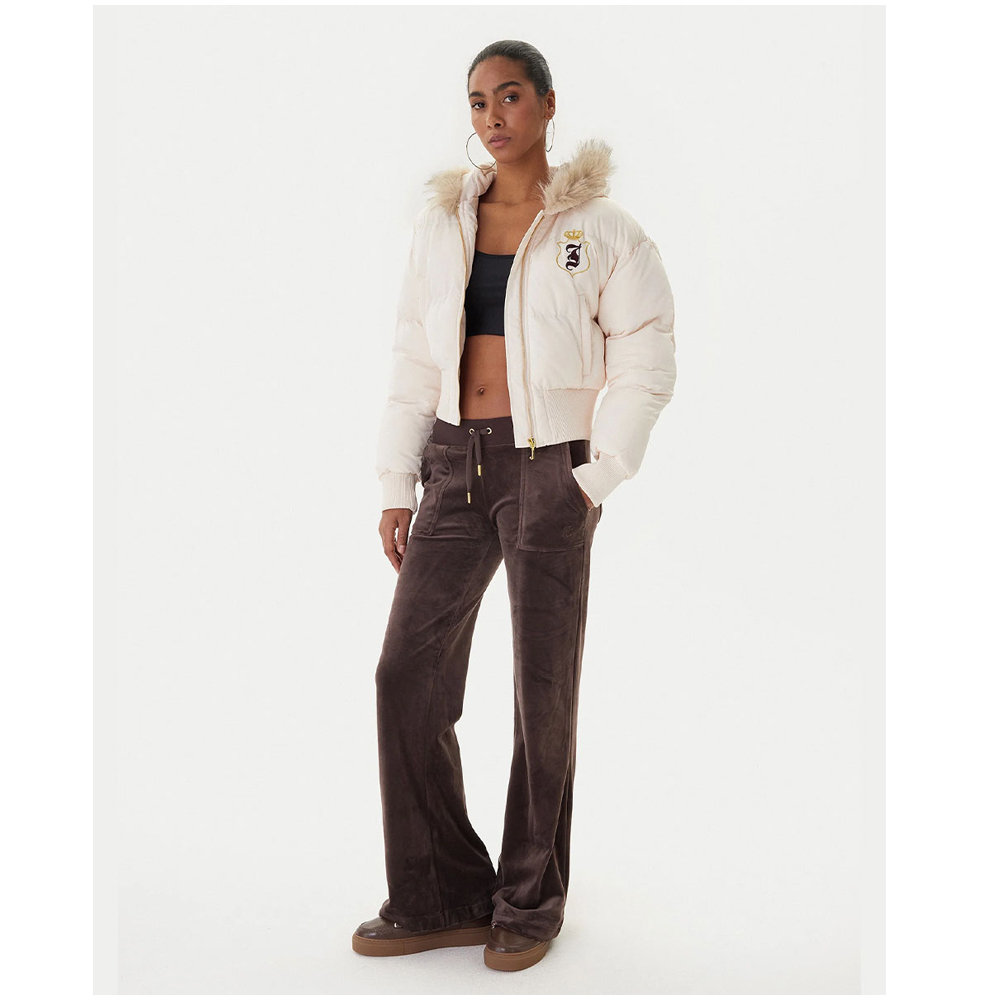 JUICY COUTURE House Of Juicy Faux Fur Puffer Jacket Γυναικείο  Μπουφάν Puffer - 3