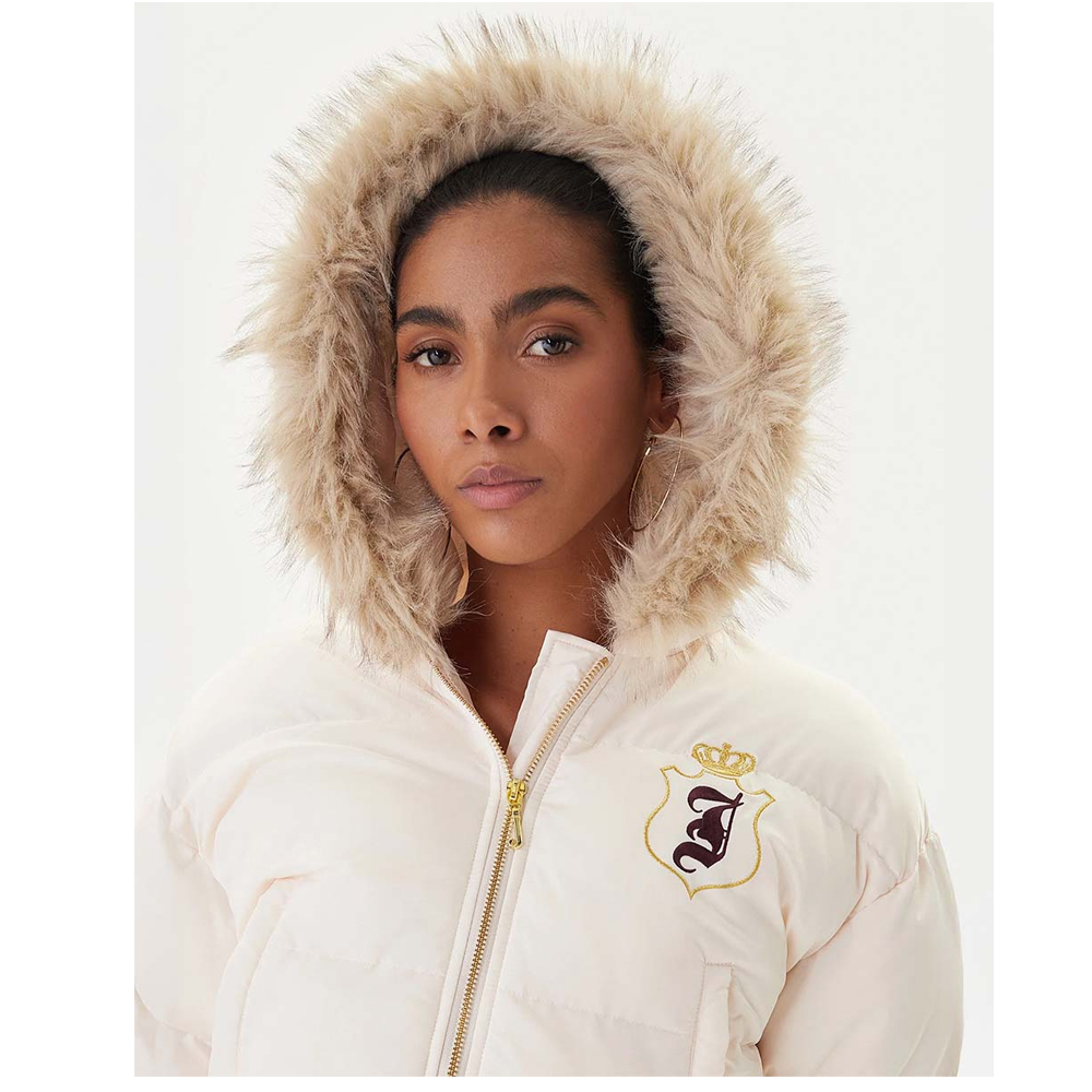JUICY COUTURE House Of Juicy Faux Fur Puffer Jacket Γυναικείο  Μπουφάν Puffer - 4