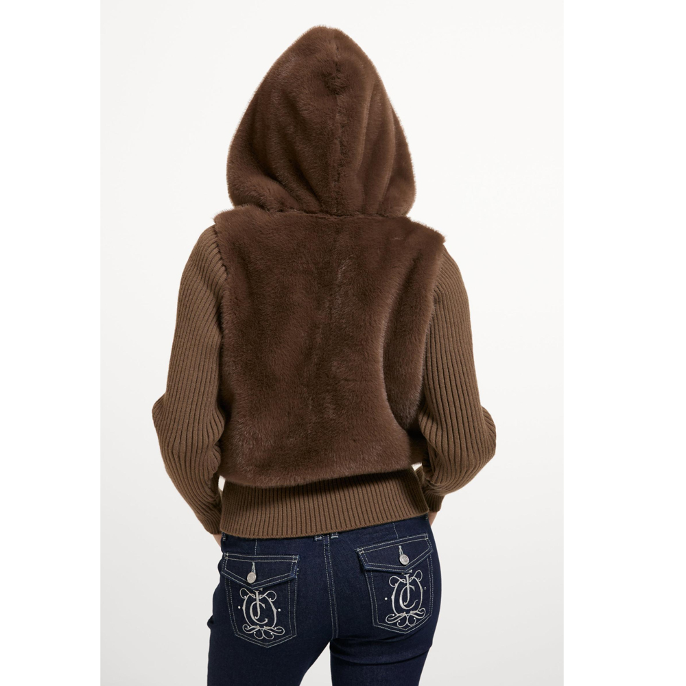 JUICY COUTURE Fur Hooded Jacket Γυναικείο Μπουφάν - 2