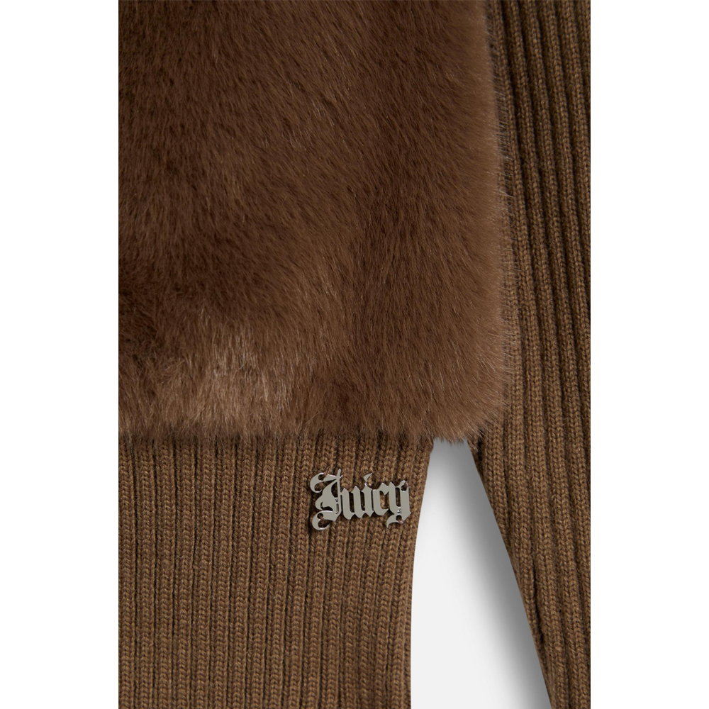 JUICY COUTURE Fur Hooded Jacket Γυναικείο Μπουφάν - 3