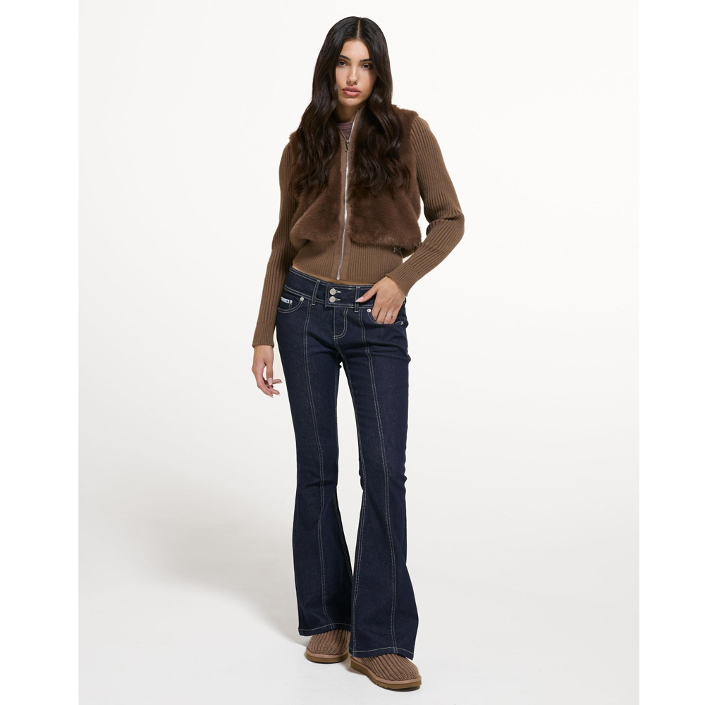 JUICY COUTURE Fur Hooded Jacket Γυναικείο Μπουφάν - 4