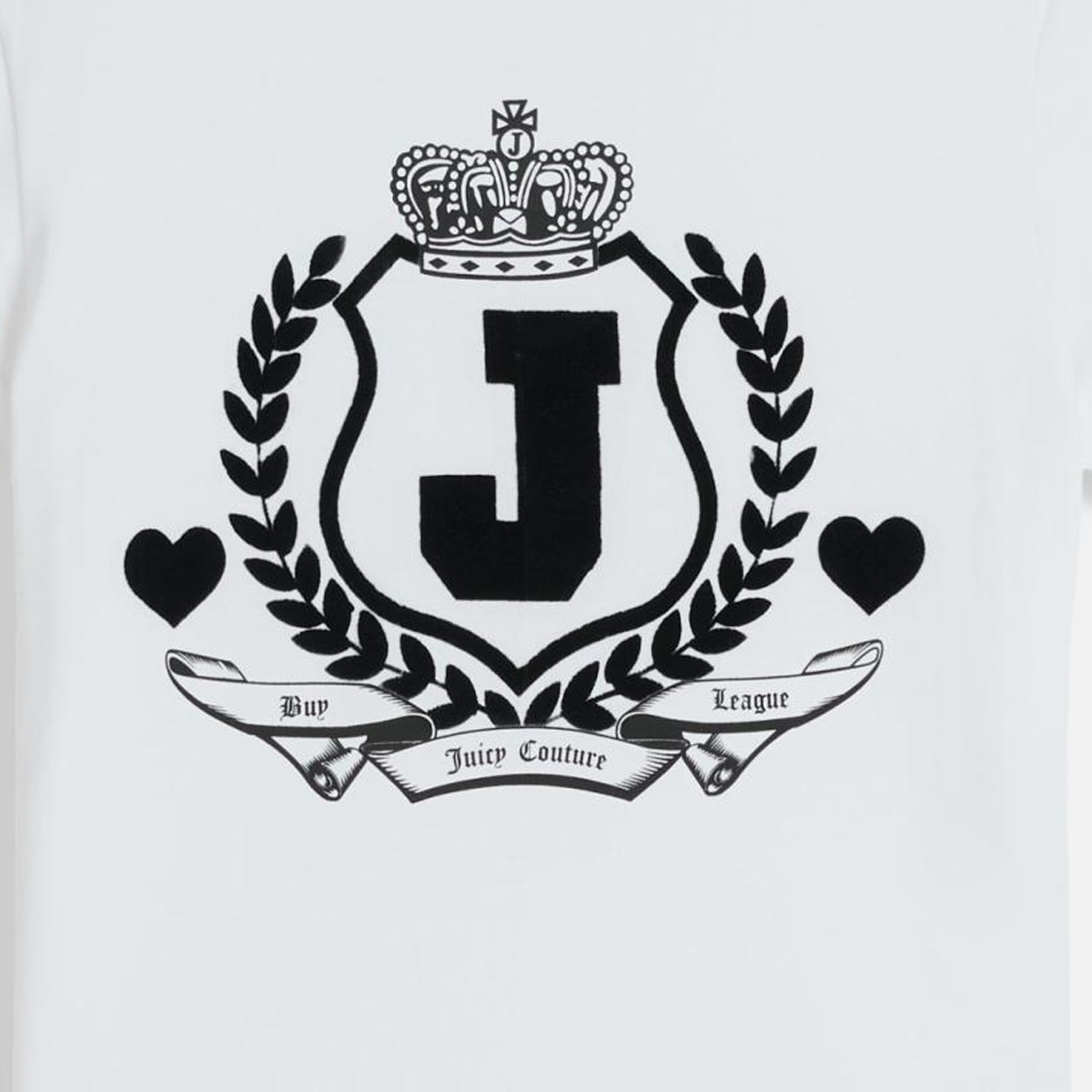 JUICY COUTURE Flocked Crest Fitted Tshirt Γυναικείο T-Shirt - 3