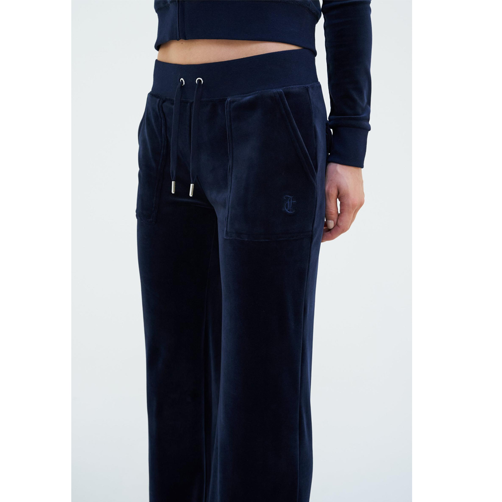 JUICY COUTURE Classic Velour Layla Low Rise Track Pant Γυναικεία Βελούδινη Φόρμα - 5