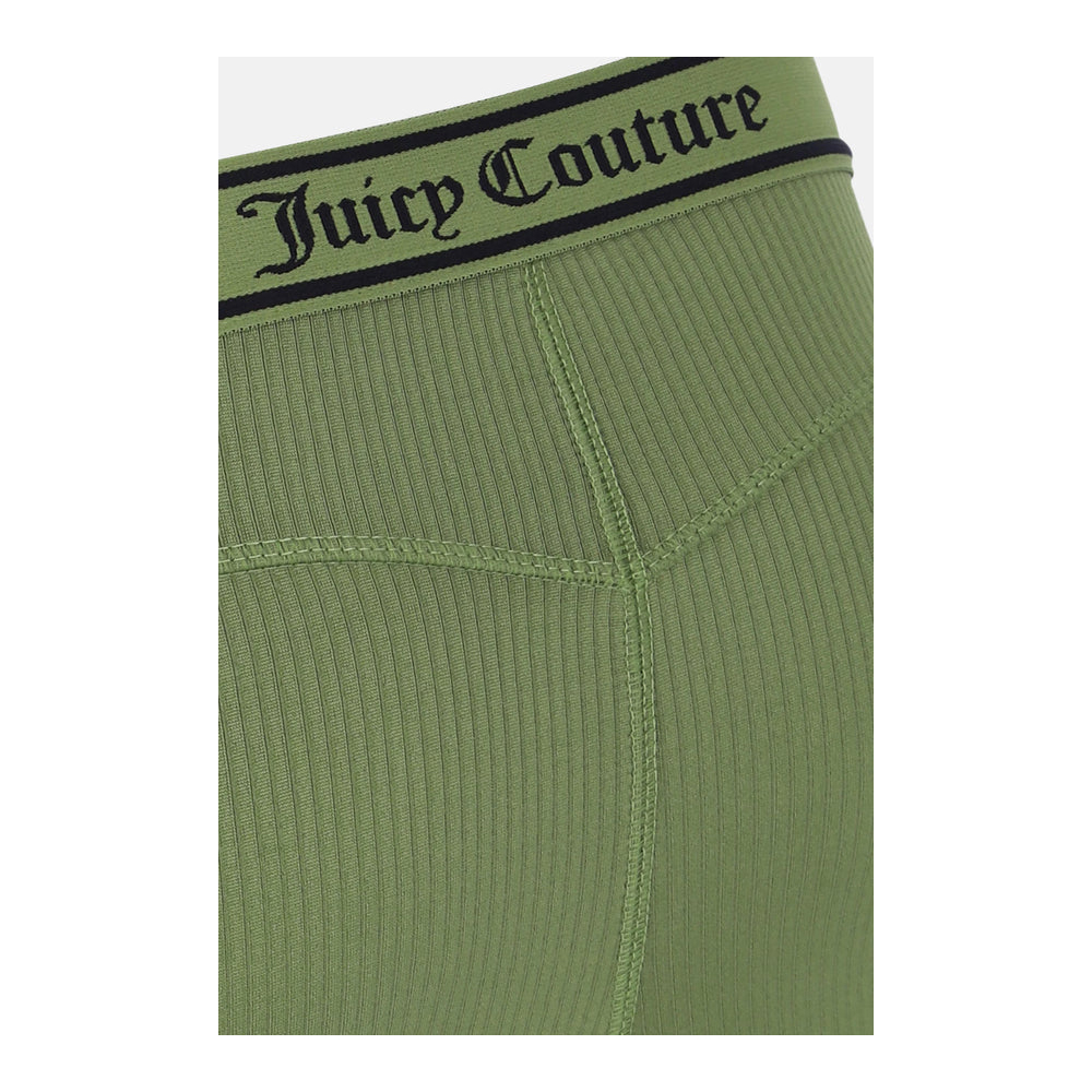 JUICY COUTURE Bjorn Rayon Rib Cycling Shorts Mosstone Γυναικείο Κολάν BIker - 5