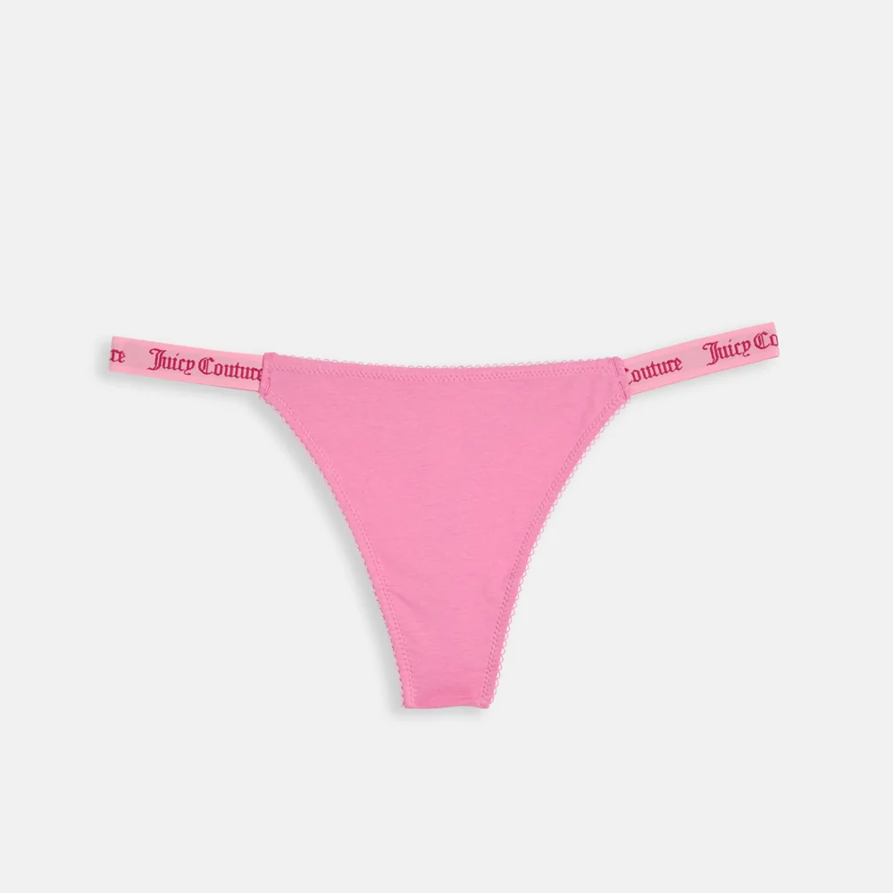 JUICY COUTURE Cotton Scalloped Thongs 3 Pack Σετ 3 Γυναικεία Εσώρουχα - 2