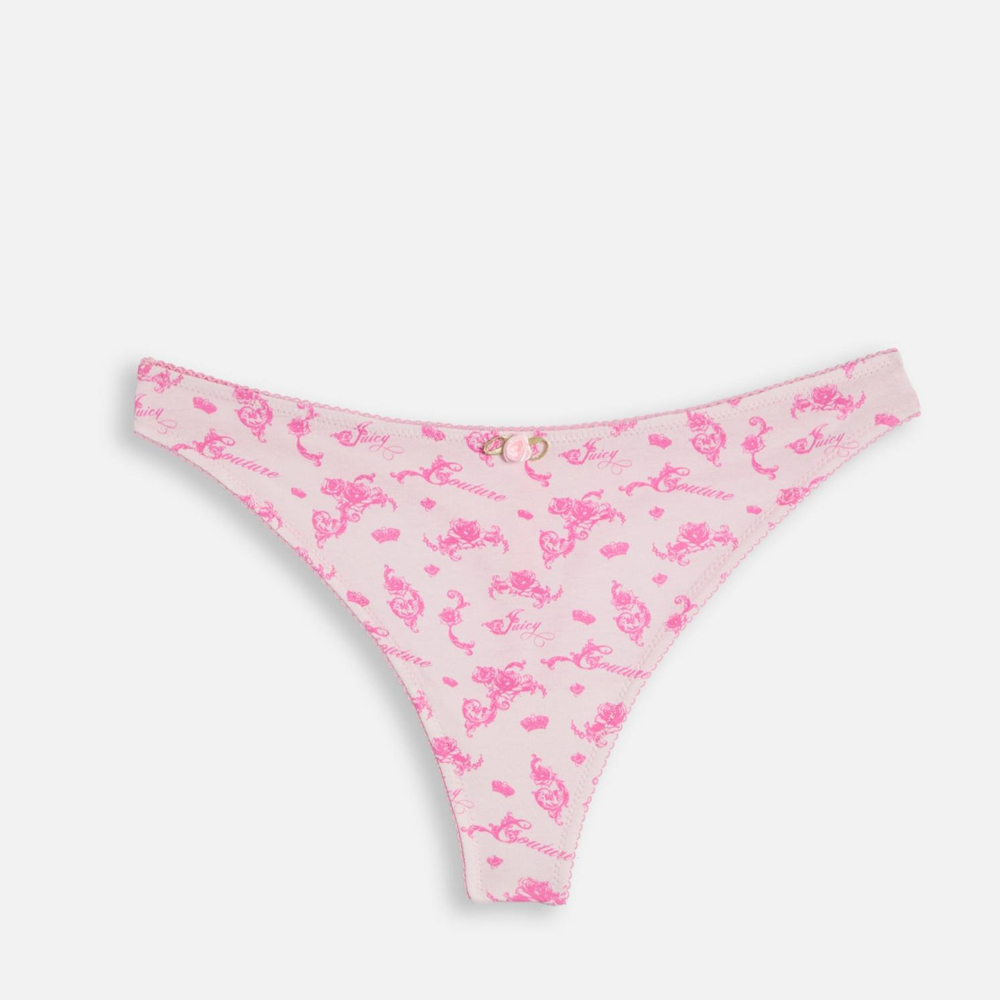 JUICY COUTURE Cotton Thongs 3 Pack Σετ 3 Γυναικεία Εσώρουχα - 2