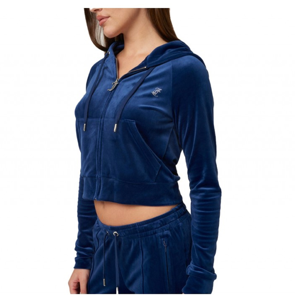 JUICY COUTURE Madison Classic Velour Hoodie With Juicy Logo Γυναικεία Ζακέτα - 2