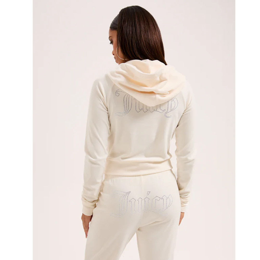 JUICY COUTURE Classic Velour Madison Outline Hoodie Γυναικεία Βελούδινη Ζακέτα - 4