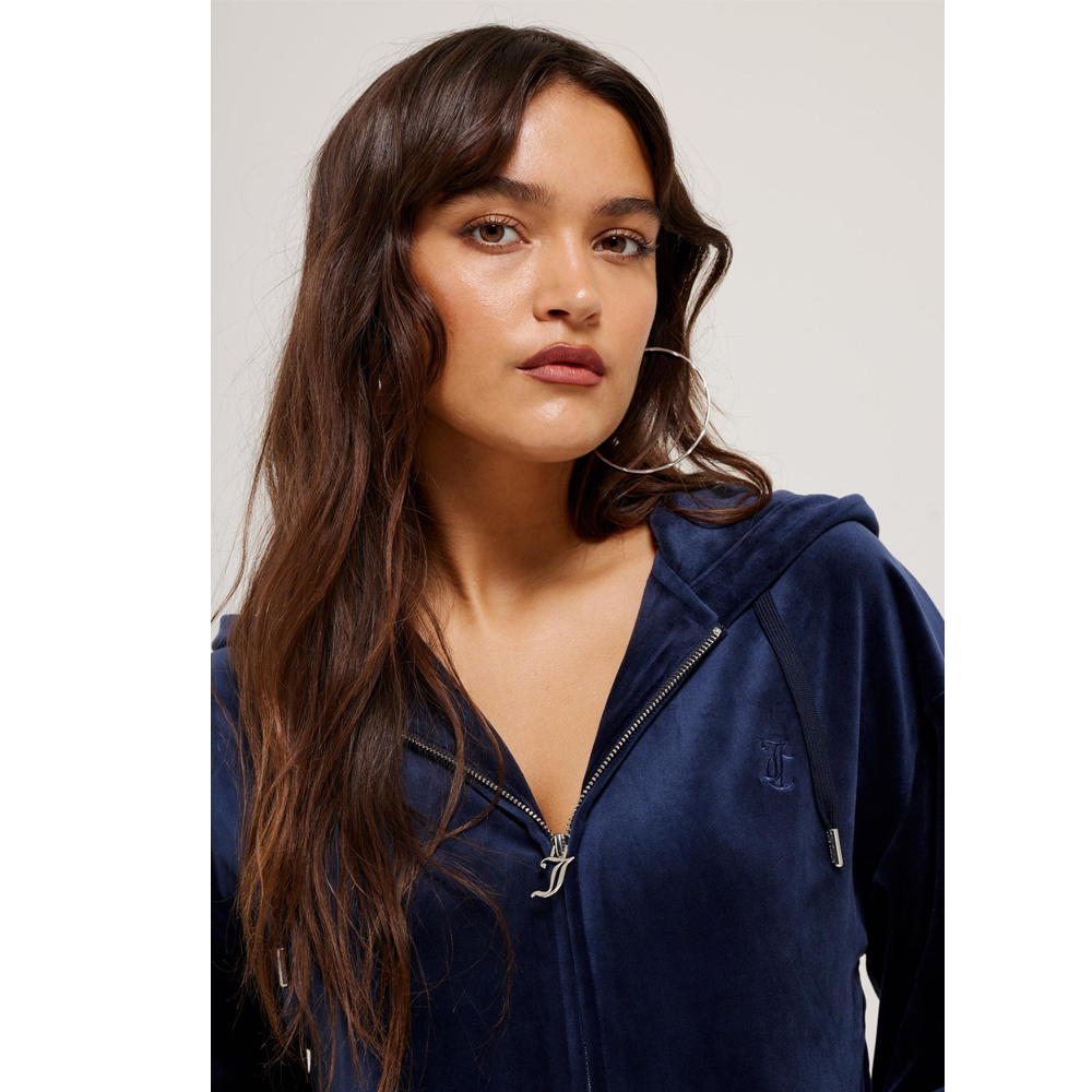 JUICY COUTURE Halan Oversized Hoodie Γυναικεία Ζακέτα με κουκούλα - 4