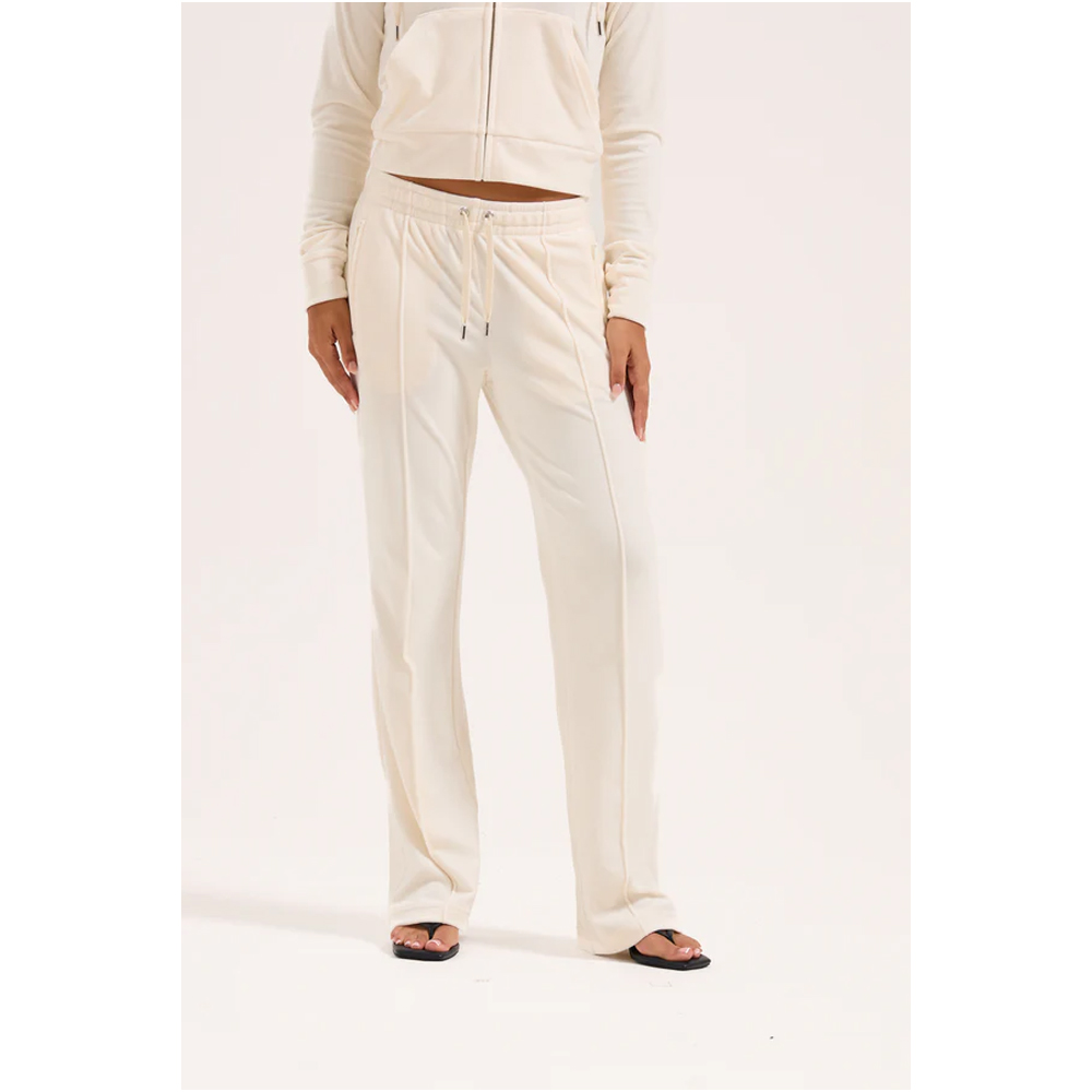 JUICY COUTURE Classic Velour Tina Outline Track Pant  With Diamante Branding Γυναικείο Βελούδινο Παντελόνι Φόρμας - 3