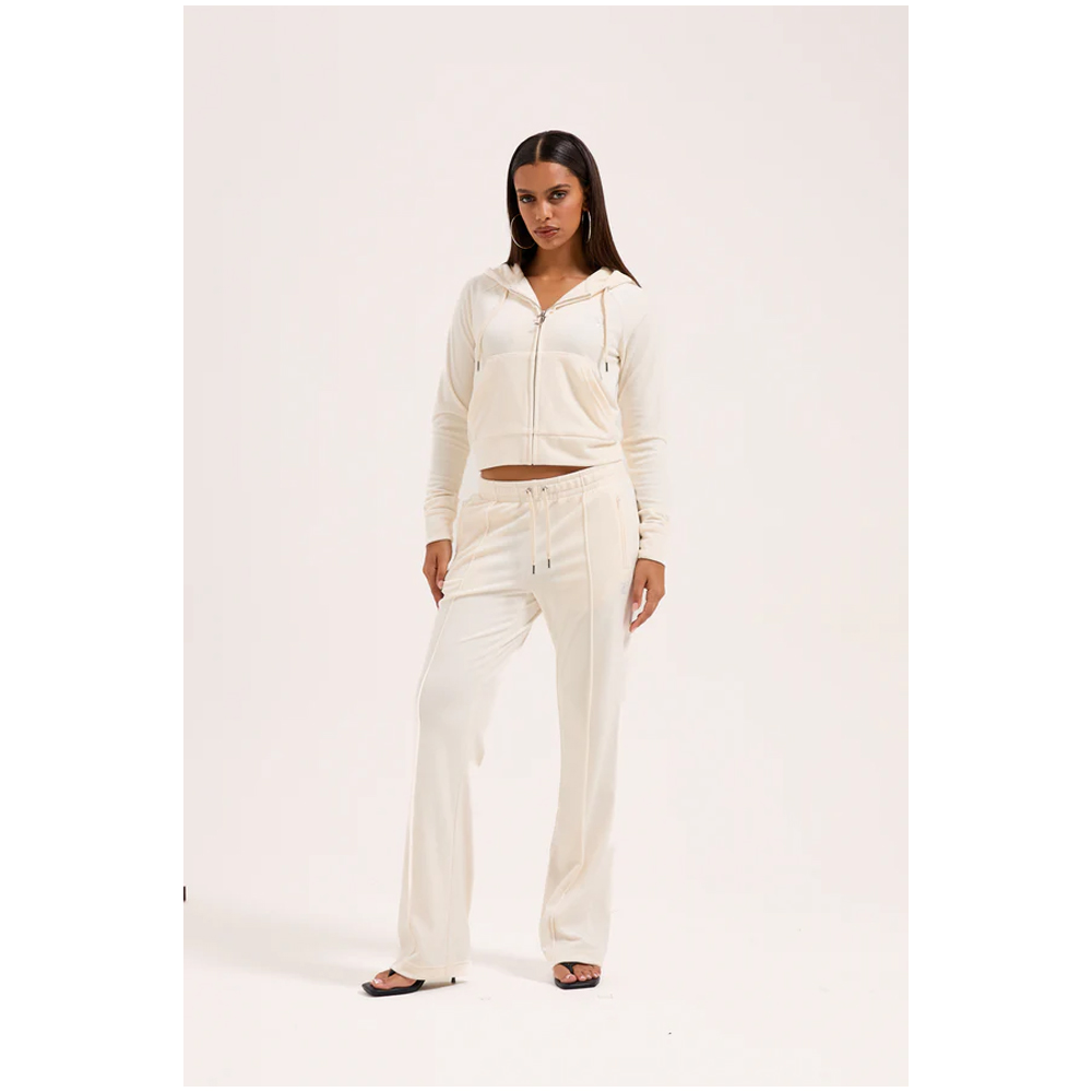 JUICY COUTURE Classic Velour Tina Outline Track Pant  With Diamante Branding Γυναικείο Βελούδινο Παντελόνι Φόρμας - 5