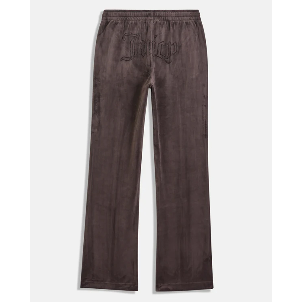 JUICY COUTURE Classic Velour Tina Outline Track Pant  With Diamante Branding Γυναικείο Βελούδινο Παντελόνι Φόρμας - 2