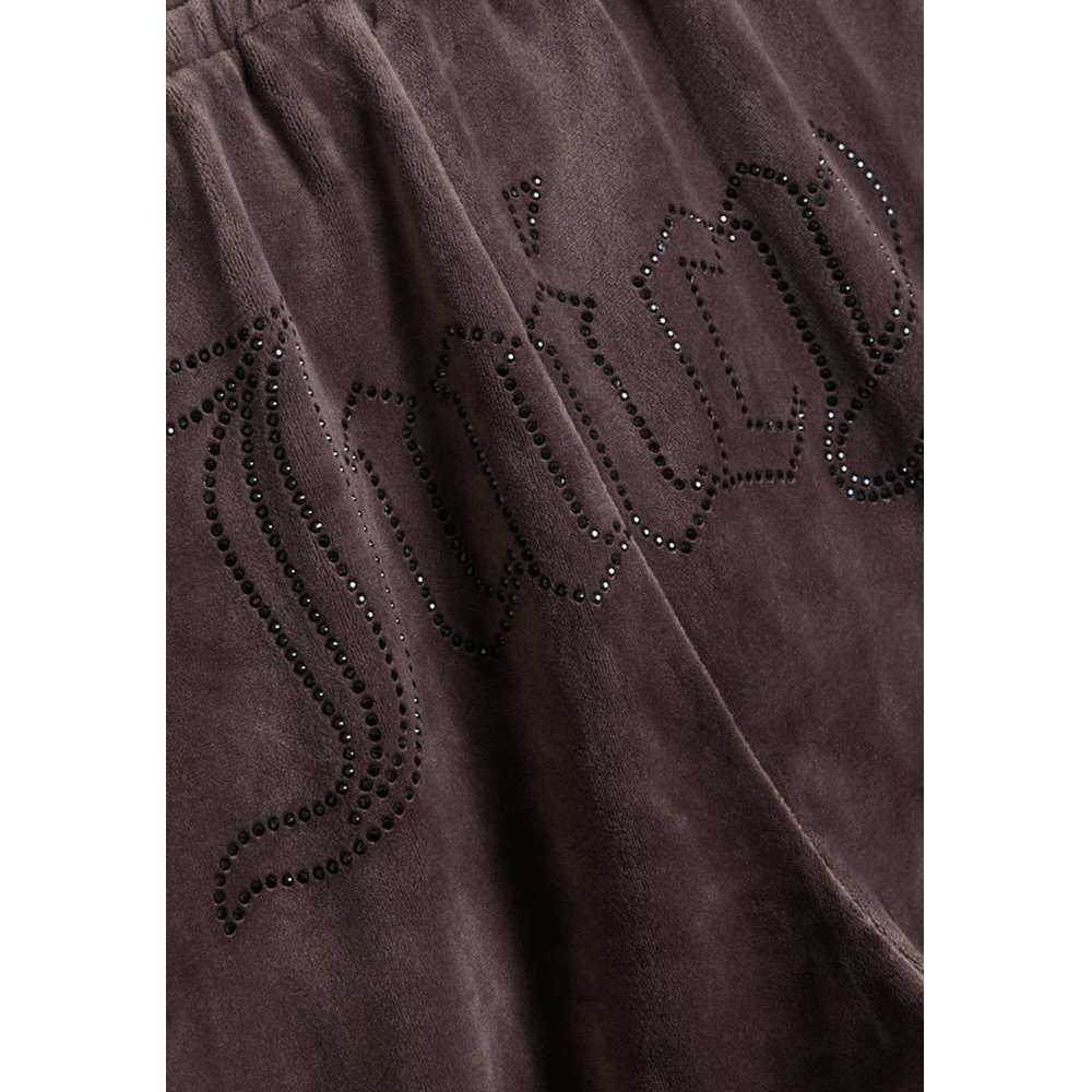 JUICY COUTURE Classic Velour Tina Outline Track Pant  With Diamante Branding Γυναικείο Βελούδινο Παντελόνι Φόρμας - 5