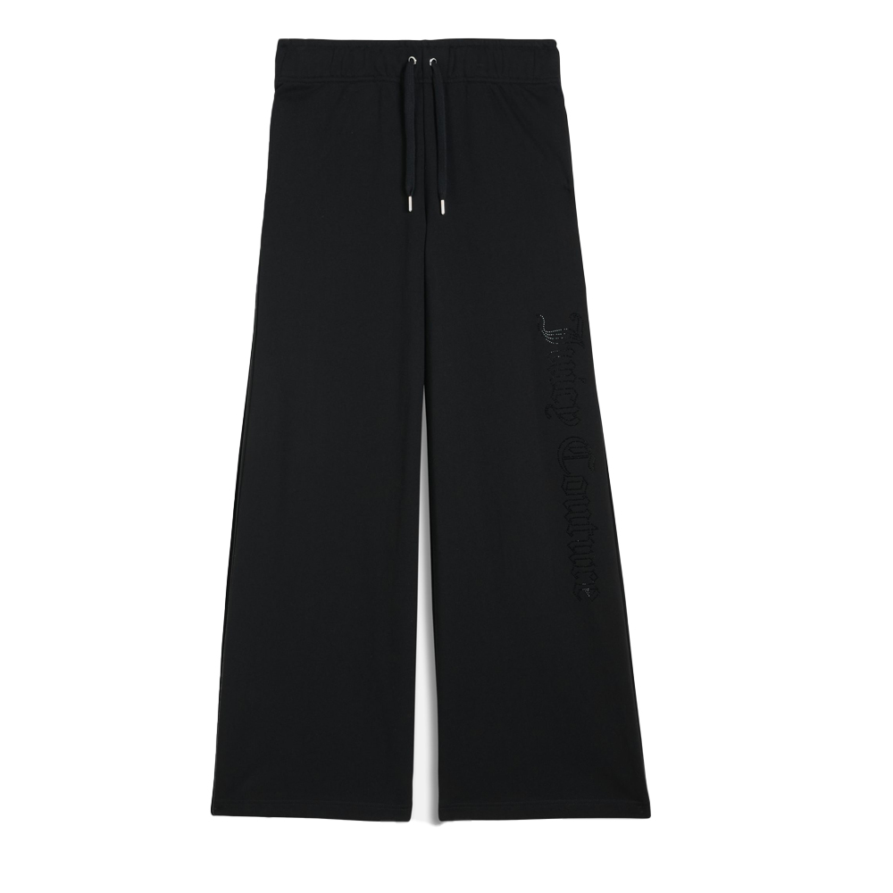 JUICY COUTURE Annen Ultra Low Wide Leg Trackpant Γυναικείο Παντελόνι Φόρμας - Μαύρο
