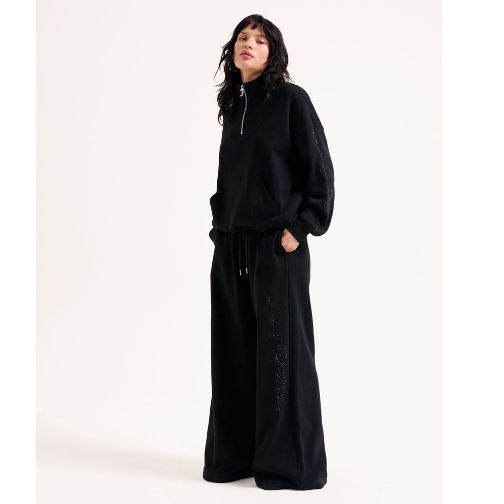 JUICY COUTURE Annen Ultra Low Wide Leg Trackpant Γυναικείο Παντελόνι Φόρμας - 5