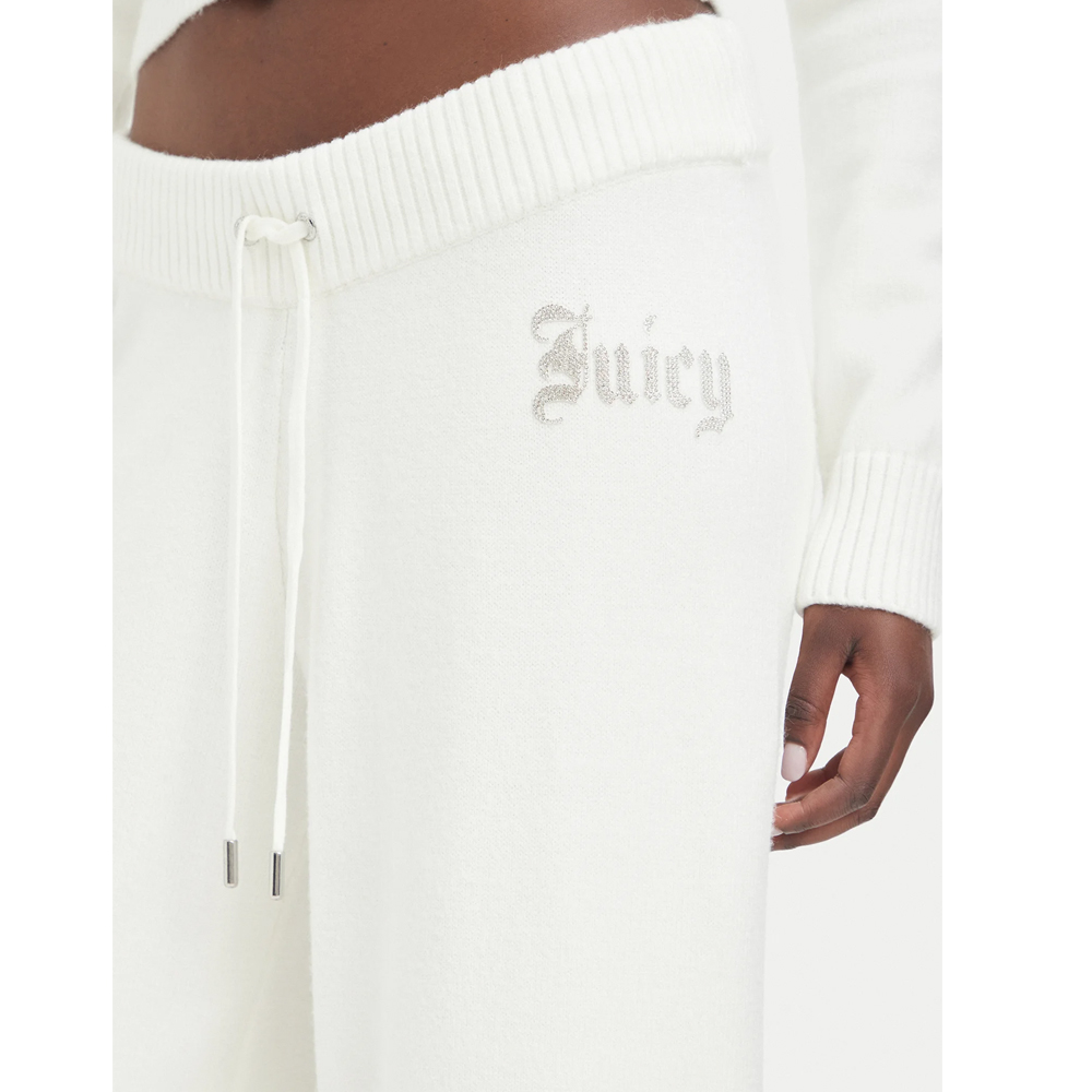 JUICY COUTURE Knit Low Rise Straight Leg Trackpant Γυναικείο Παντελόνι Φόρμας - 3