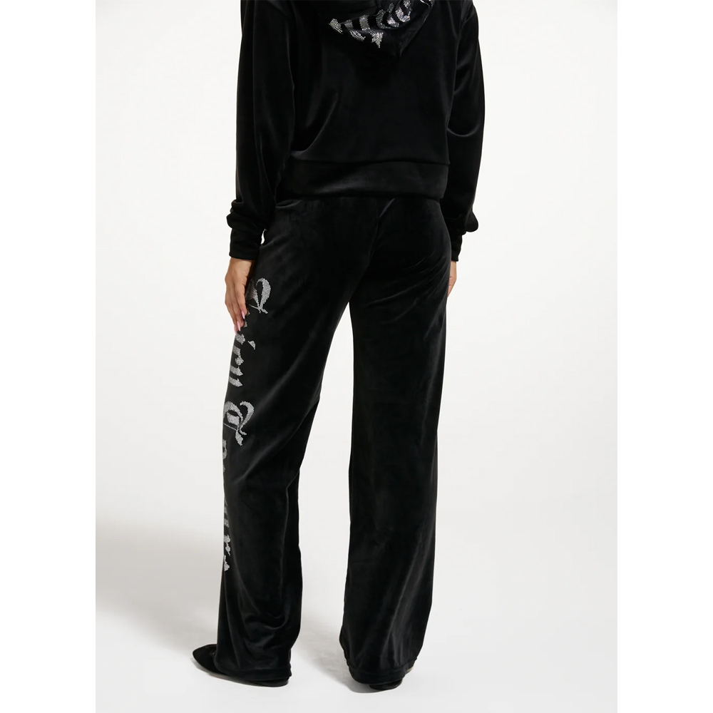 JUICY COUTURE Classic Velour Ultra Low Rise Straight Leg Trackpant Γυναικείο Βελούδινο Παντελόνι Φόρμας - 2
